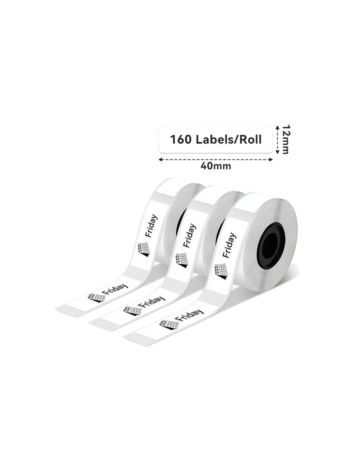 Phomemo White Labels 12 × 40 mm — 480 Labels — gallery image 2