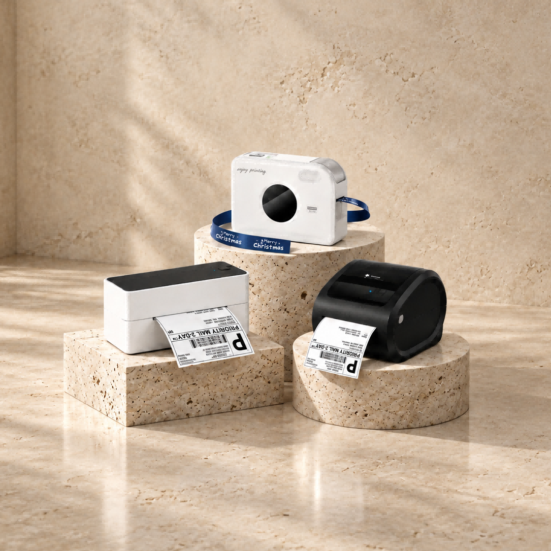 Phomemo A30 ribbon and label printer