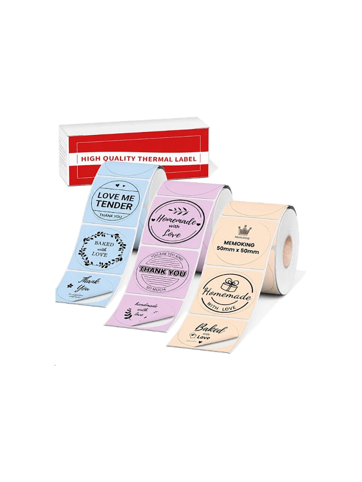 Ronde labels Ø 50 mm – kleurenmix, 420 stuks