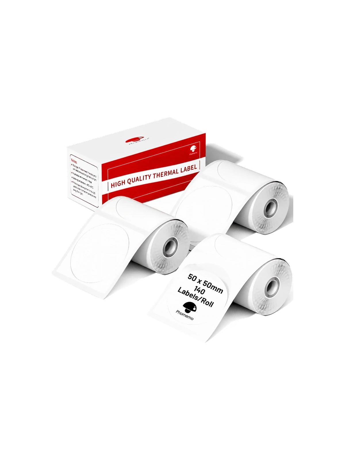 Ronde labels Ø 50 mm – wit, 420 stuks