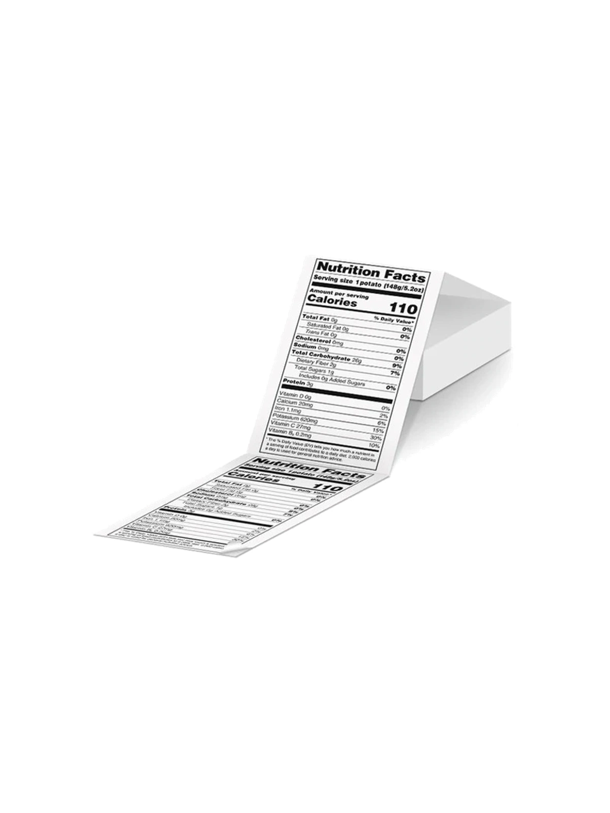 Verzendlabels 4 × 6 inch – 500 gevouwen labels